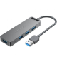 Hub USB 3.0 Vention CHLHD/ 4xUSB/ 1xMicroUSB PD/ Gris